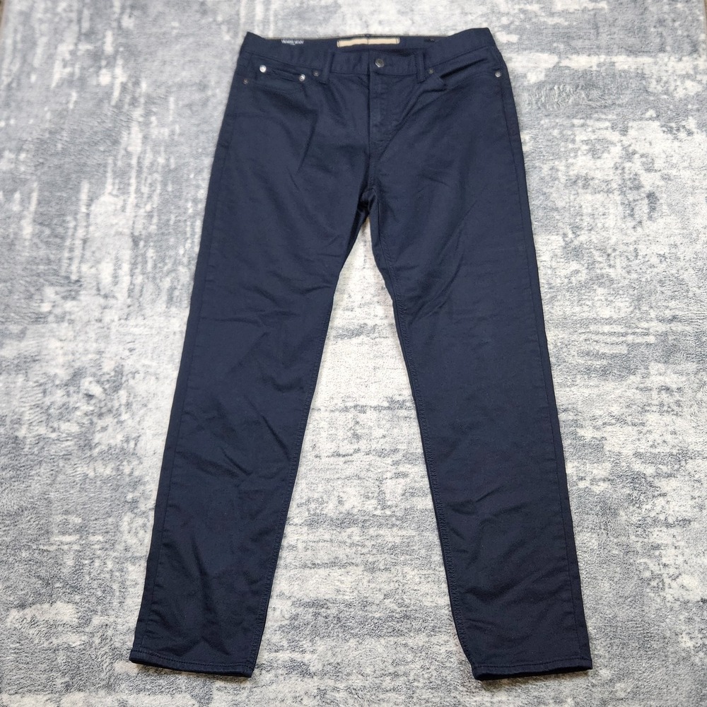 Banana Republic Travel Jean Mens 33x32 Slim Fit Navy Blue Cotton Stretch Pants